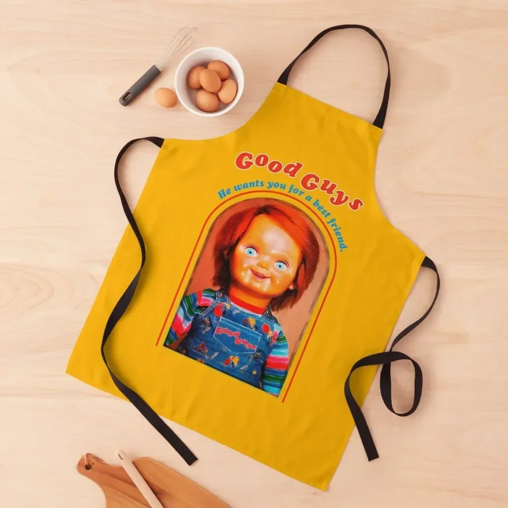 

Chucky Retro Movies Apron Useful Things For Kitchen kindergarten teacher Restaurant Kitchen Supplies Apron