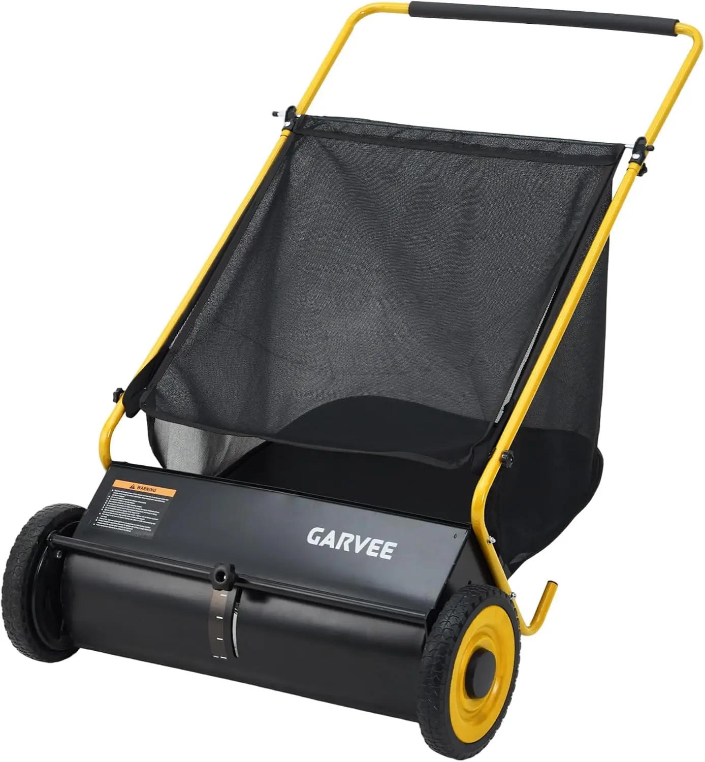26 Inch Manual Leaf Collector Multifunctional Leaf Lawn Collector Hand Push Sweeper Cleaning Tool for Yard Garden Cleaning Large-Capacity Mesh Hopper