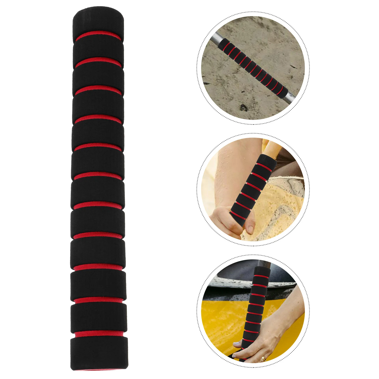 

2 Pairs Colorful Handlebar Cover Kayak Paddle Grips Canoe Rod Sponge Protective Accessories Pole Protector Shaft Miss Non-skid