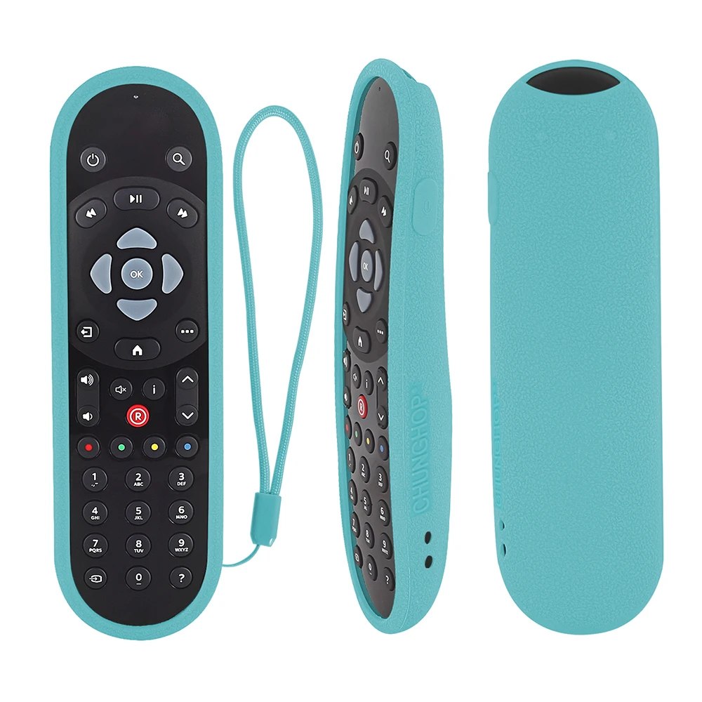 Funda de Control remoto para SKY Q, cubierta a prueba de golpes, Compatible con tacto y no táctil, amigable con la piel, con cuerda de mano anticaída
