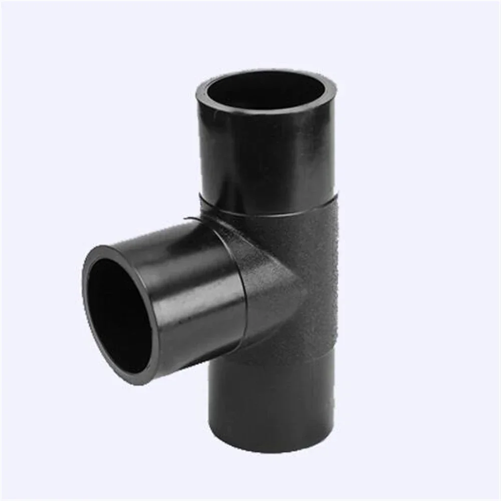 Butt Joint PE63-315 Equal Diameter Tee PE63-500 Tee Fittings PE Water Pipe Fittings