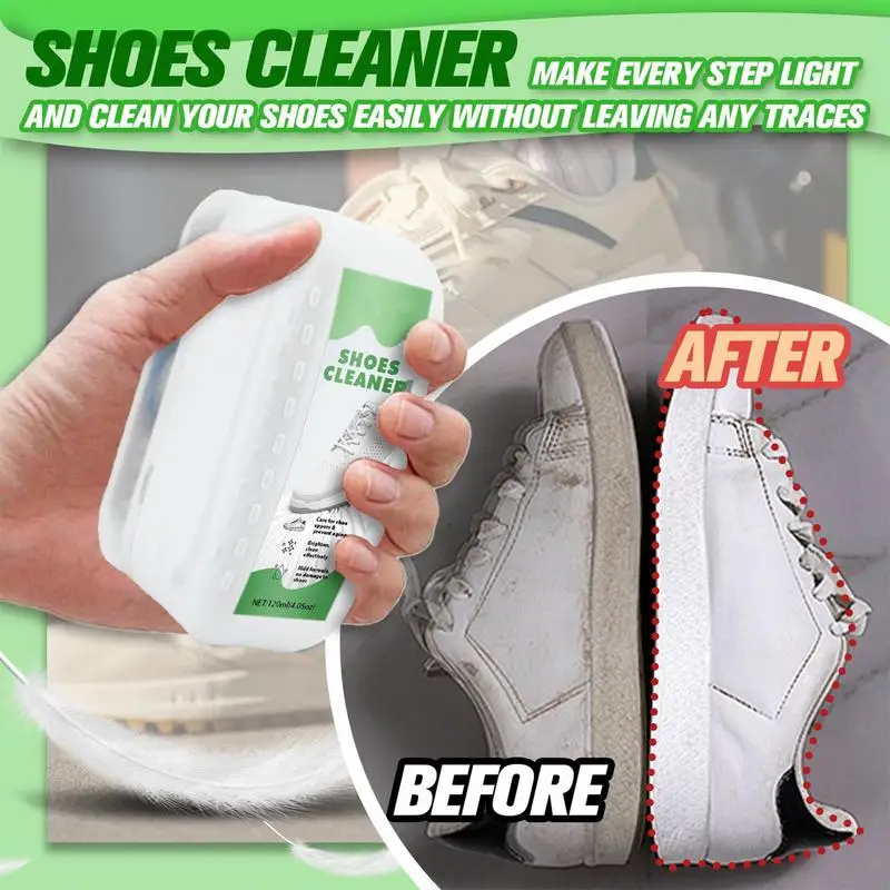 Sneaker Cleaner White Shoes Tennis Shoe Cleaner White Shoe Cleaner Stain Remover Foam Fabric Clean Brush For Leather Nubuck