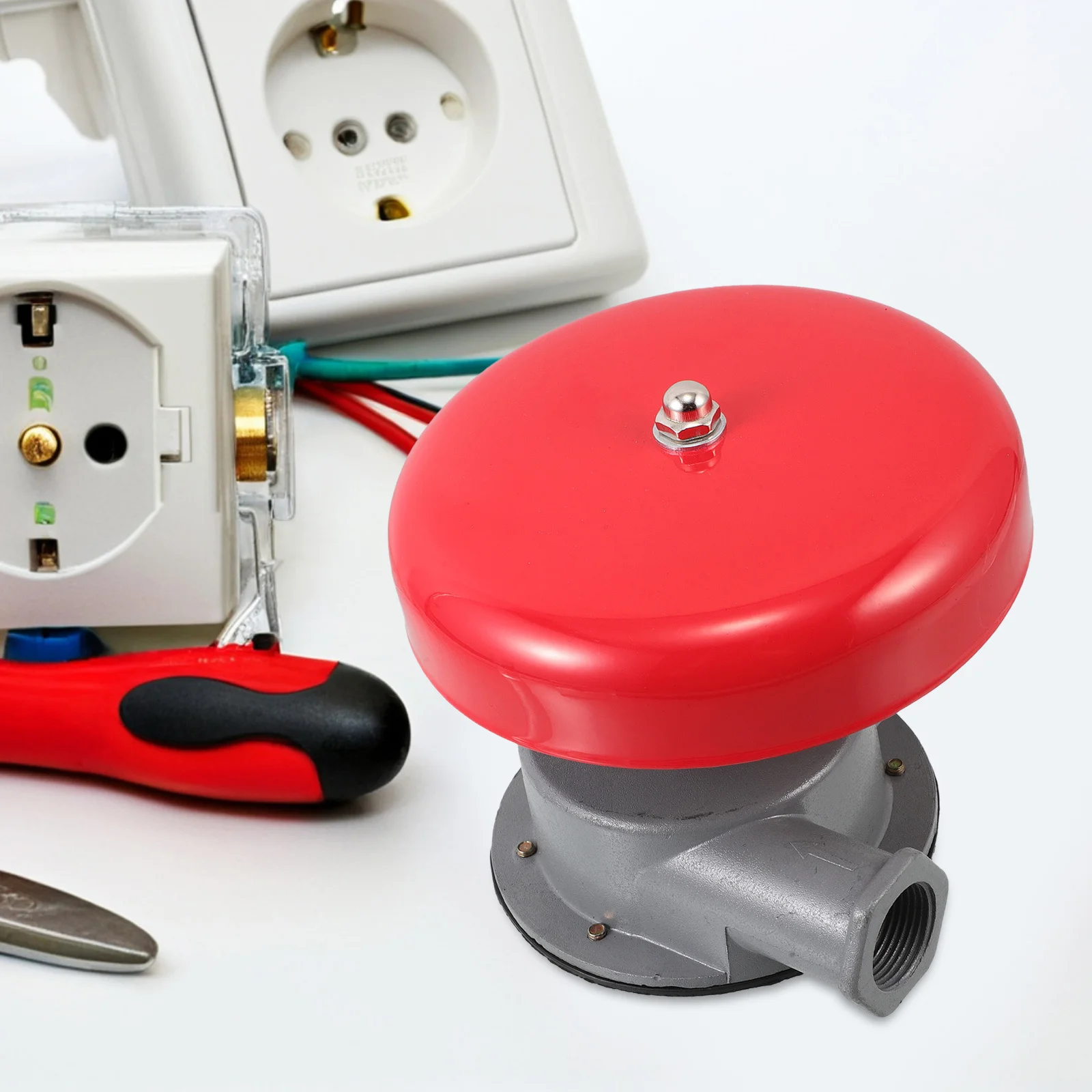 Fire Hydraulic Alarm Bell Metal Construction Loud Ringing Emergency Alert Wet Alarm Valve Industrial Home School Factory Safety