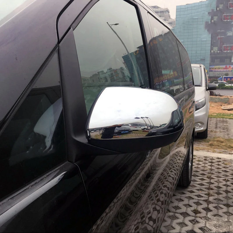 1Pair ABS Chrome Rearview Mirror Trim Cover Fit for Mercedes-Benz Vito W447 2014-2018