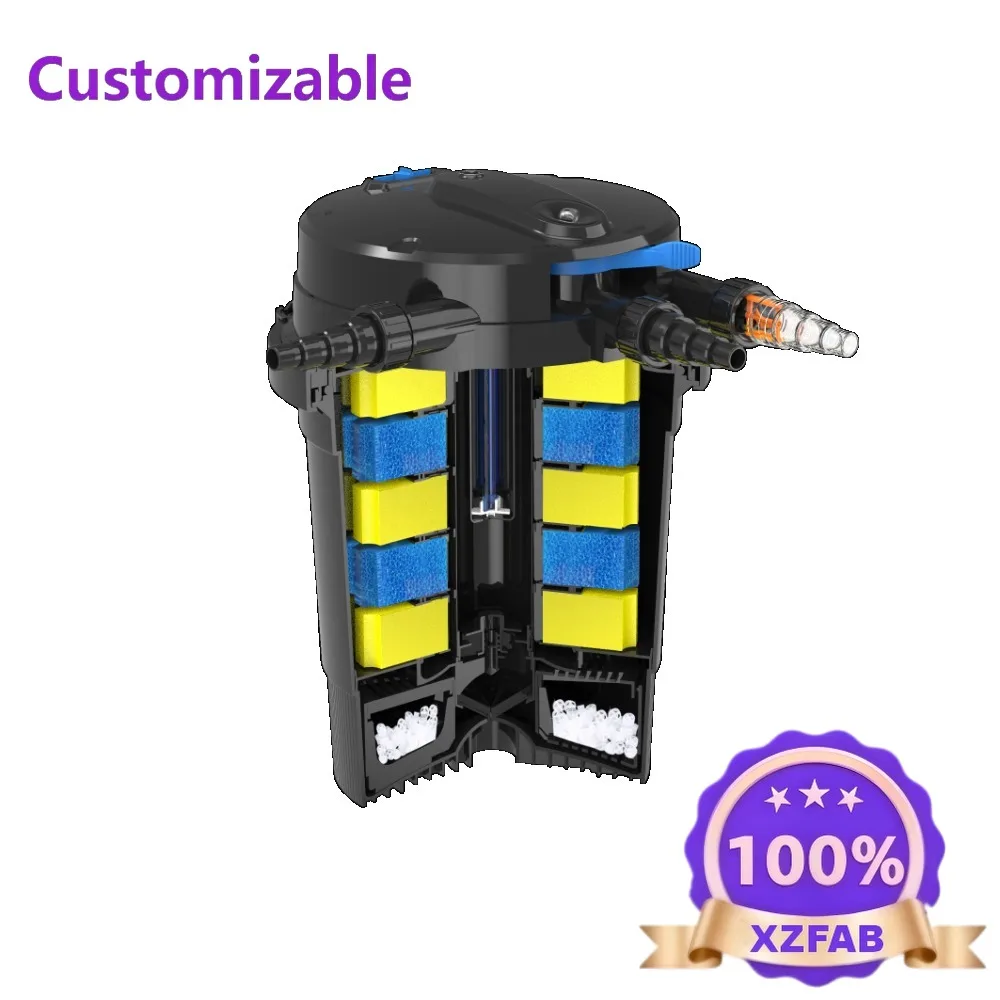 Factory Direct 2026 CPU-5000-75000 Series Fish Pond Biological Bio Sponge Canister Filter for Aquarium Koi Farming Pond Filters