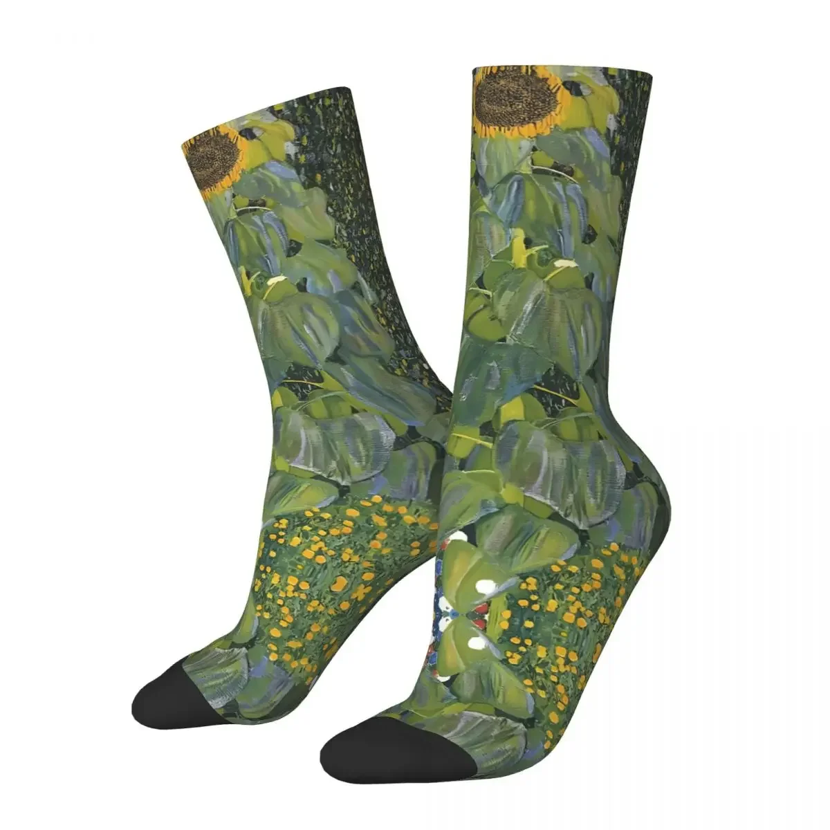 Crazy compression Gustav Klimt Sock for Men Vintage Seamless Pattern Crew Sock Casual