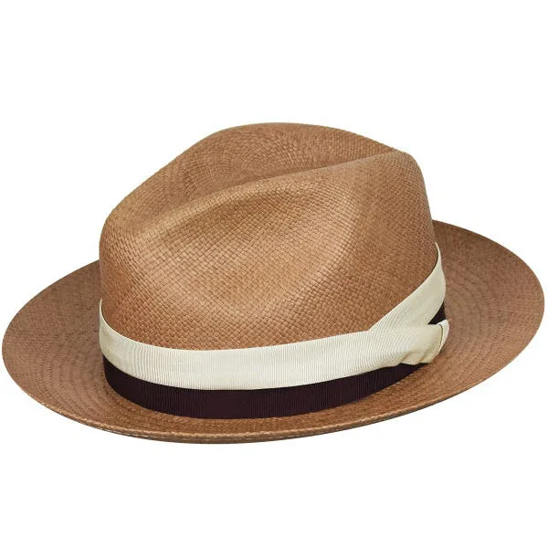 Hot-selling hand-knitted papyrus striped decorative jazz hat top hat fine hand-knitted high-end straw hat