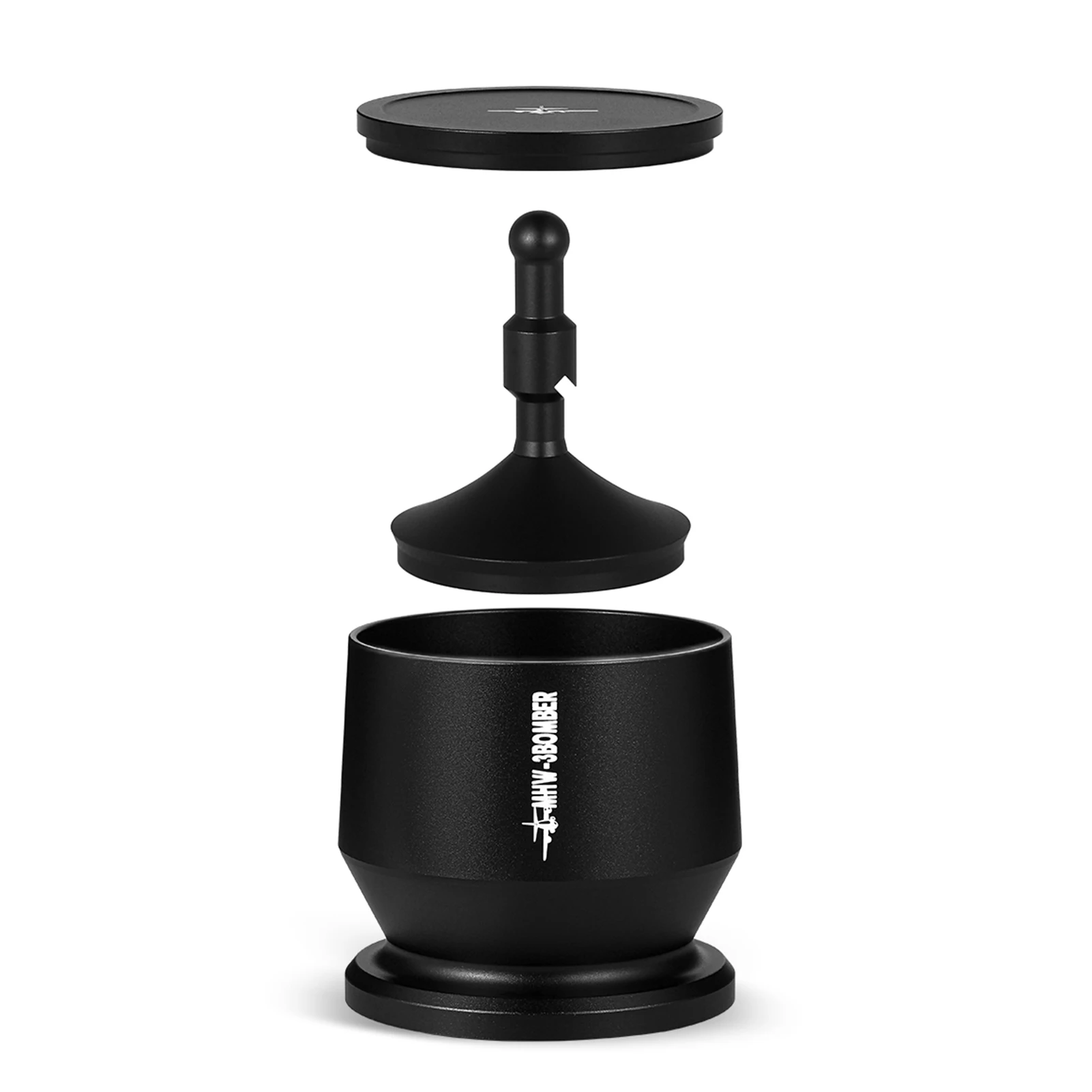 

Coffee Powder Picker Dosing Cup Aluminium Alloy with Dosing Ring Coffee Powder Receiver Container Press Coffee Distribution Tool