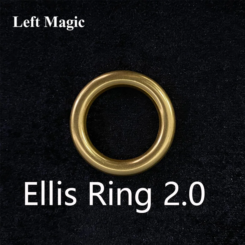 Ellis Ring 2.0 Magic Tricks Stage Close-up Magia Ring Appear/ Vanish Magie Mentalism Illusion Gimmick Prop Ring and Chain Magica