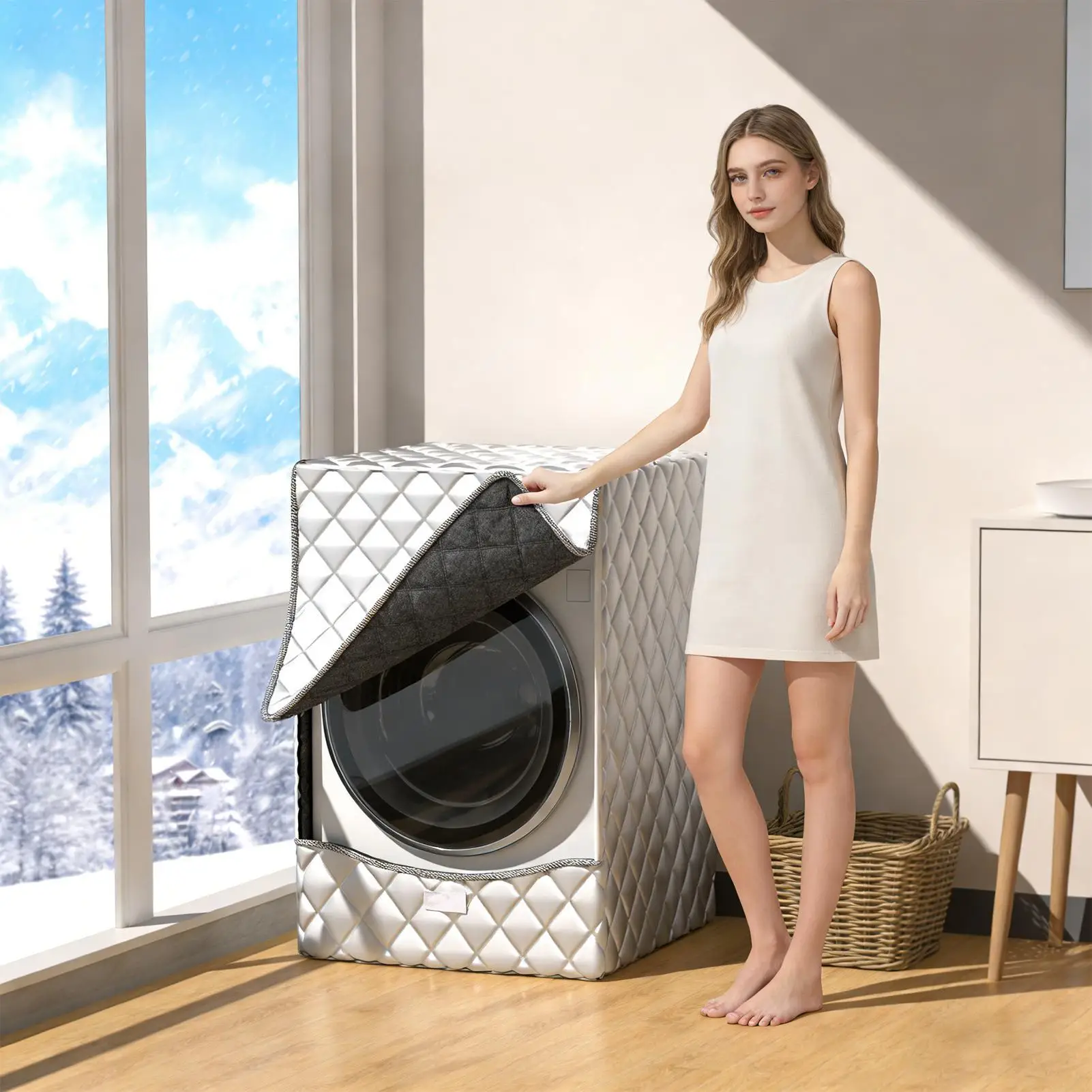 Washer Covers For Outside Waterproof Insulated Protector Dryer Cover Appliance Dust Protector For Top Load Appliances Home