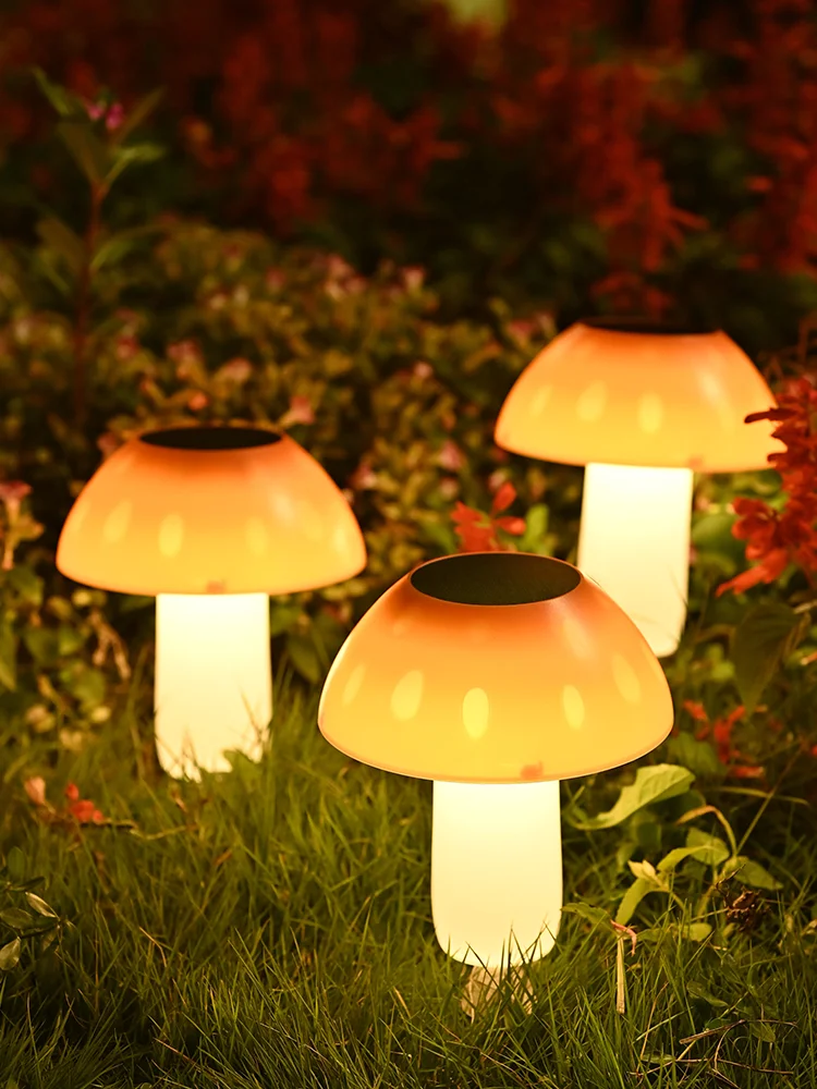Solar Mushroom Night Light Outdoor Courtyard Garden Balcony Layout New Lawn Waterproof Landscape Decoration Color Light