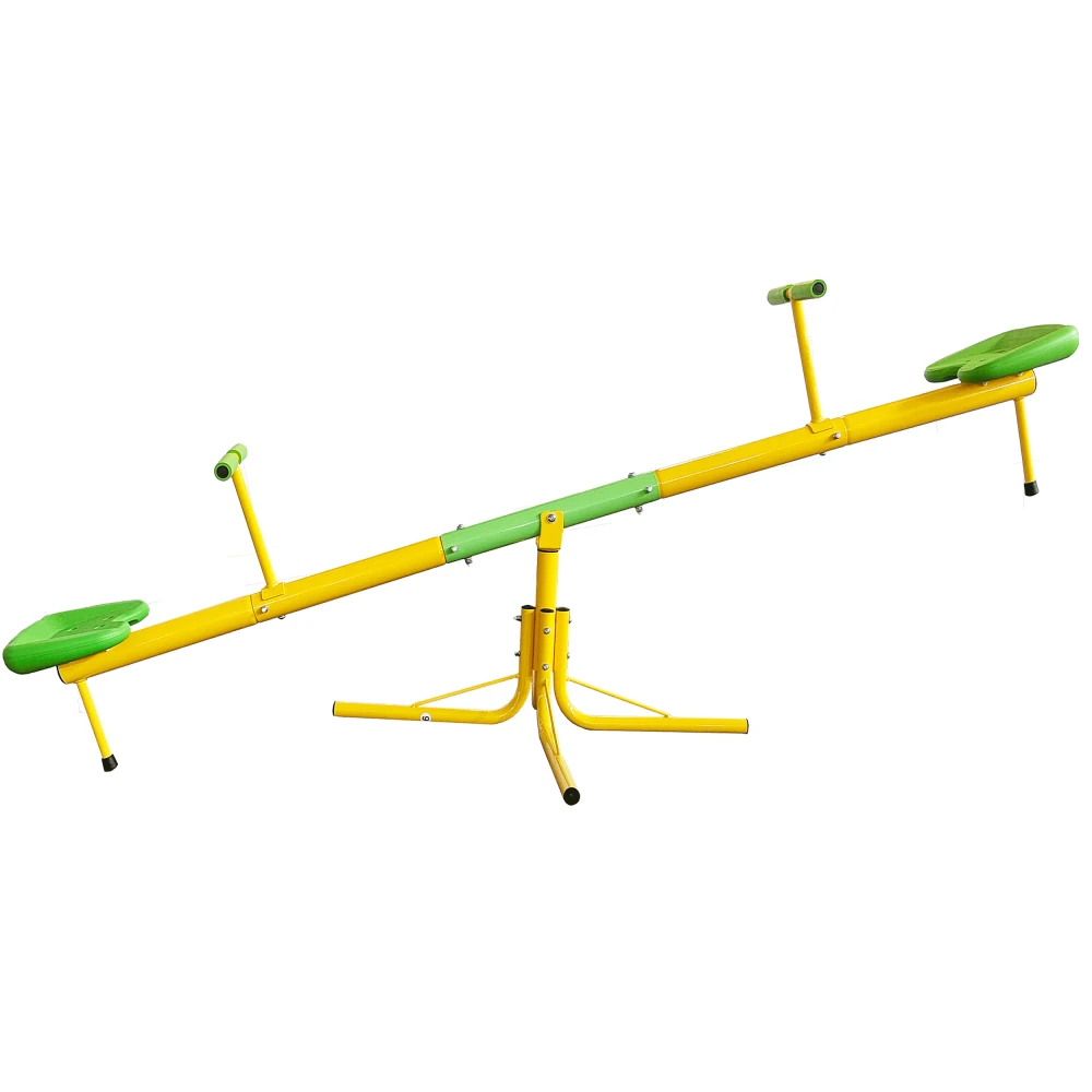 Garden Kids Playground Seesaw Steel Outdoor Seesaw 360 Degree Rotation Seesaw Playground Equipment