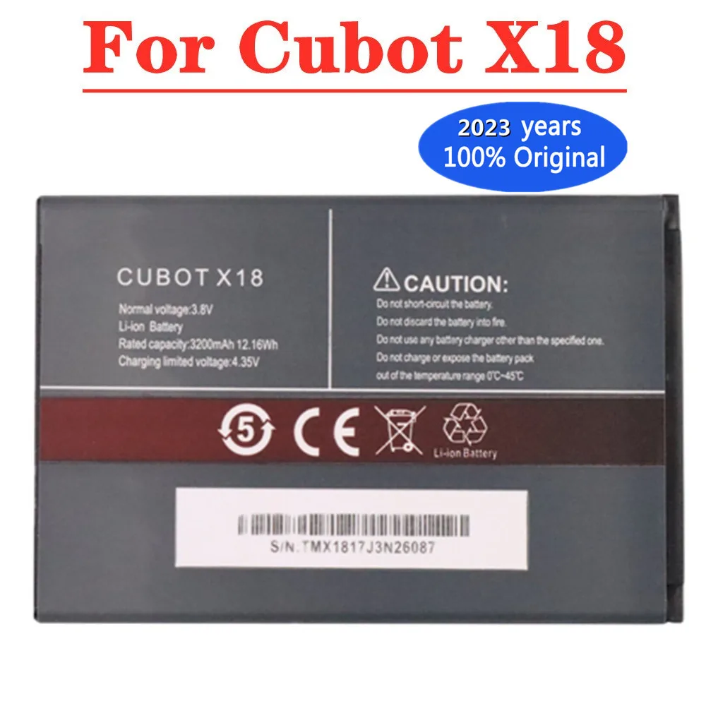 

2023 Years Original 3200mAh Battery For Cubot X18 High Quality CellPhone Replacement Battery Batteries In Stock