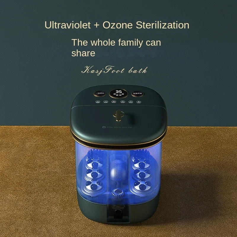 One-Button Foot Spa, Automatic Heating, Constant Temperature Control, Electric Massage, Home Foot Spa Sterilization