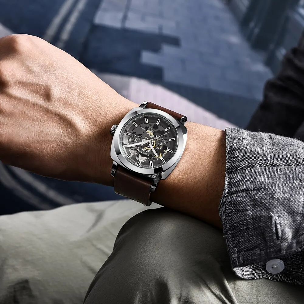 BENYAR Mens Watches Top Brand Luxury Automatic Mechanical Men Business Waterproof Sport Watch Reloj Hombre