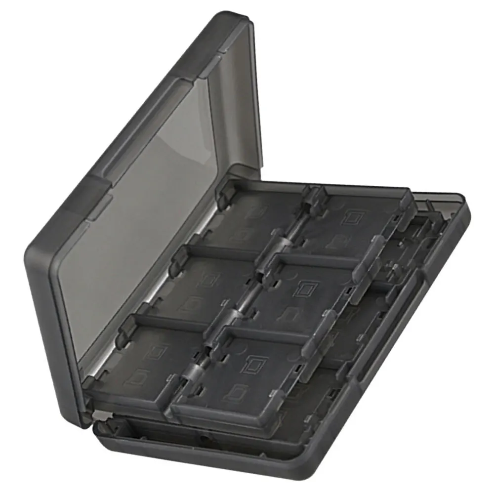 

HONMEET Game Card Storage Box Holder for Switch Playing Cards Trading Albums Organiser Poker PP Black