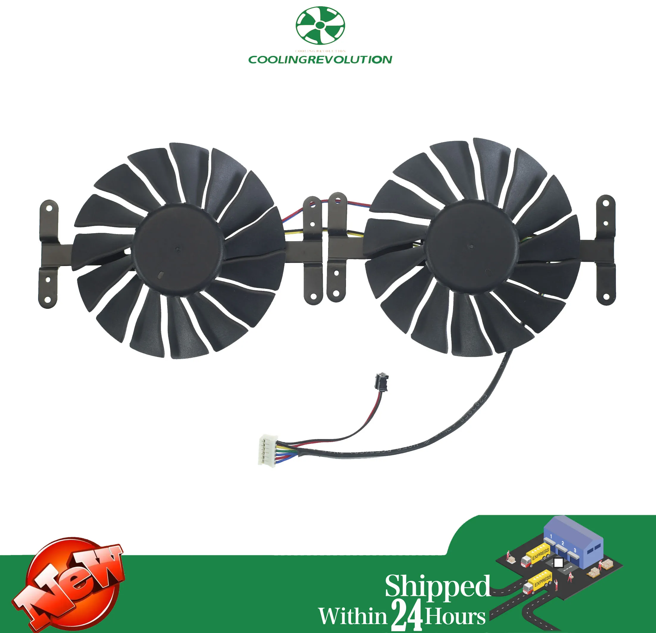 

2pcs 85MM FY09013M12LPA 6Pin DC 12V 0.40A Video Card Fan For Intel ARC A750 Graphics Card Cooling Fan