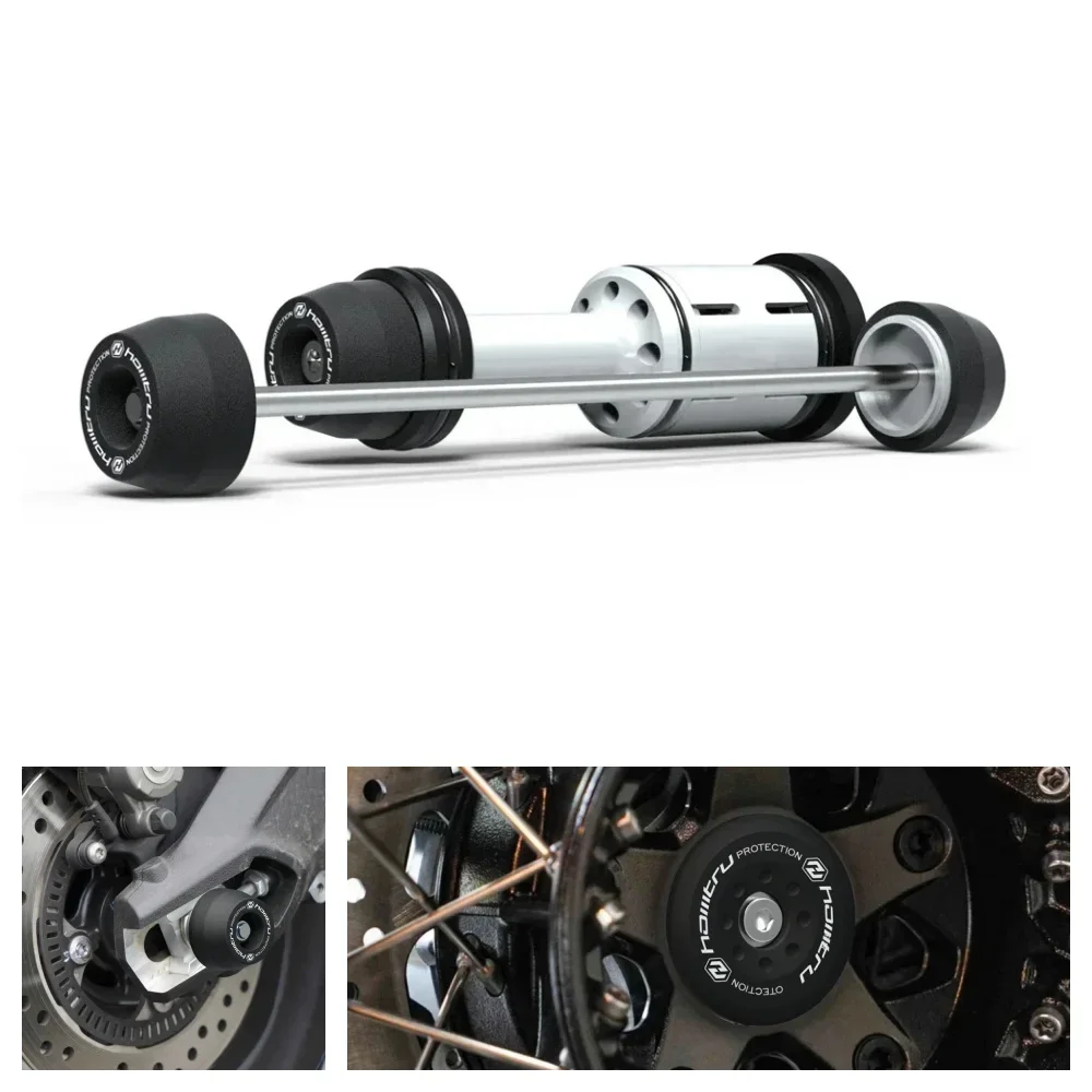 

For BMW R nineT 2017-2023 2024 Front Rear Axle Fork Sliders Motorcycle Frame Crash Protector Hub Anti-Collision
