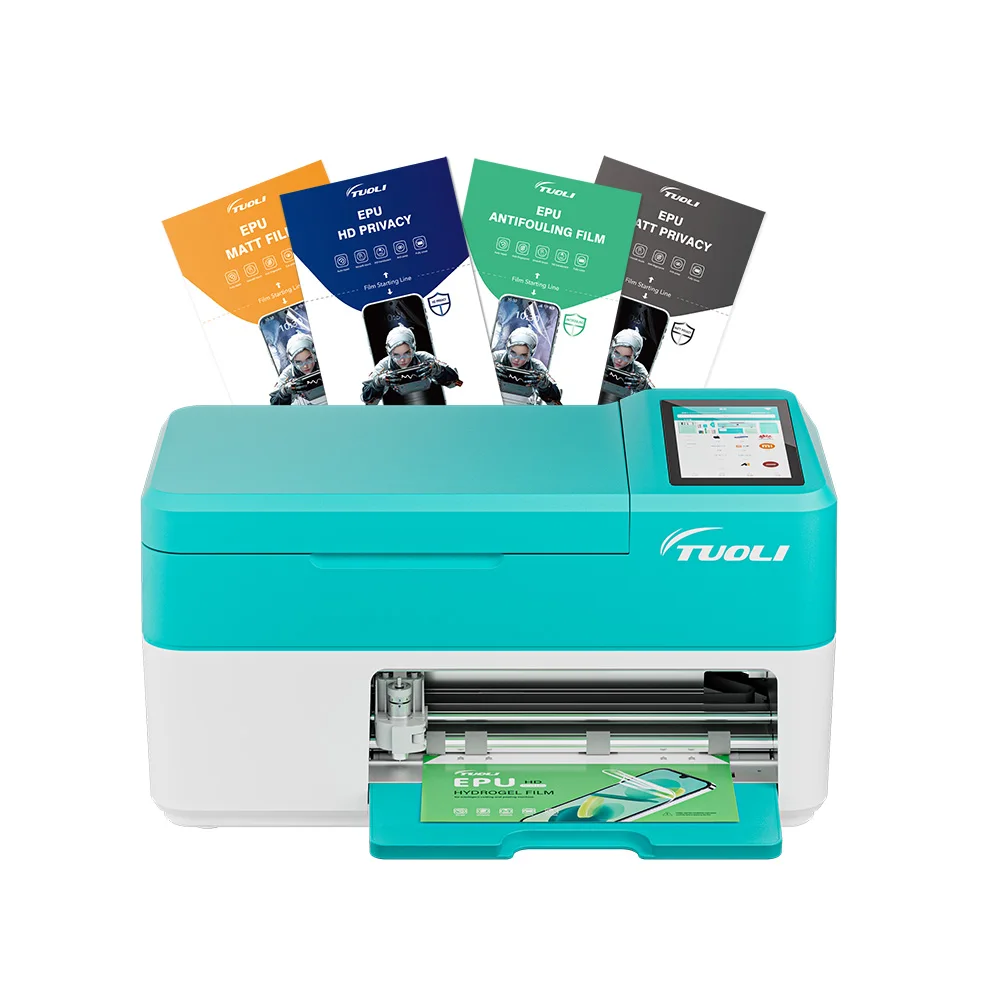 

TuoLi All in One Automatic Screen Protector Applicator UV Glass Cured Film Cutting Machine for Phone Mobile Phone Repair Tool