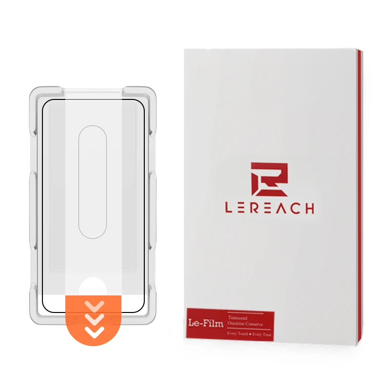 

Защитное стекло LeReach CF для iPhone 17E, 16E, 16 Pro Max, 13, 14 с безпылевой установочной камерой и локатором