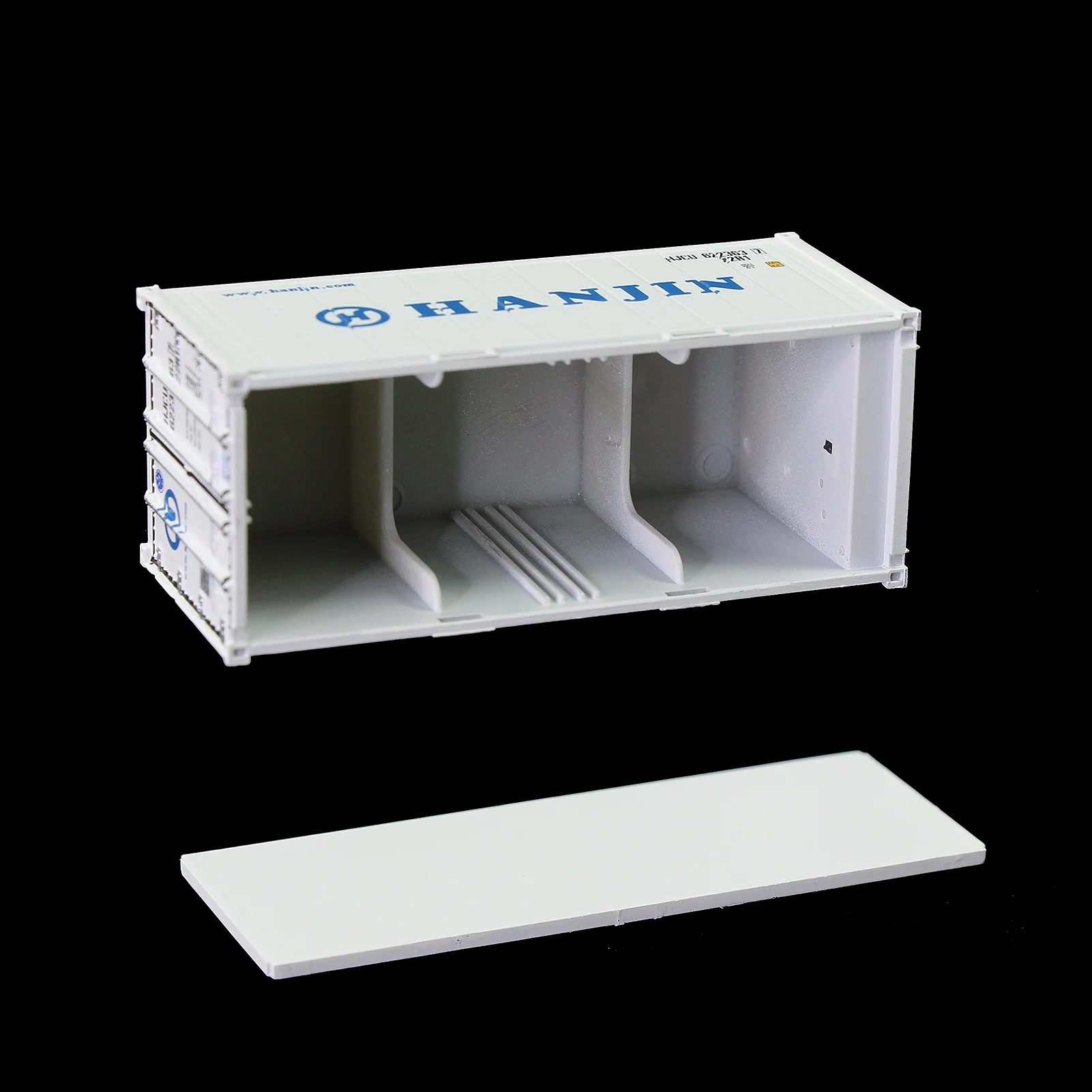 Evemodel 3pcs HO Scale 20ft 1:87 Hi-Cube Refrigerator 20\' Reefer Container C8727 Railway Modeling