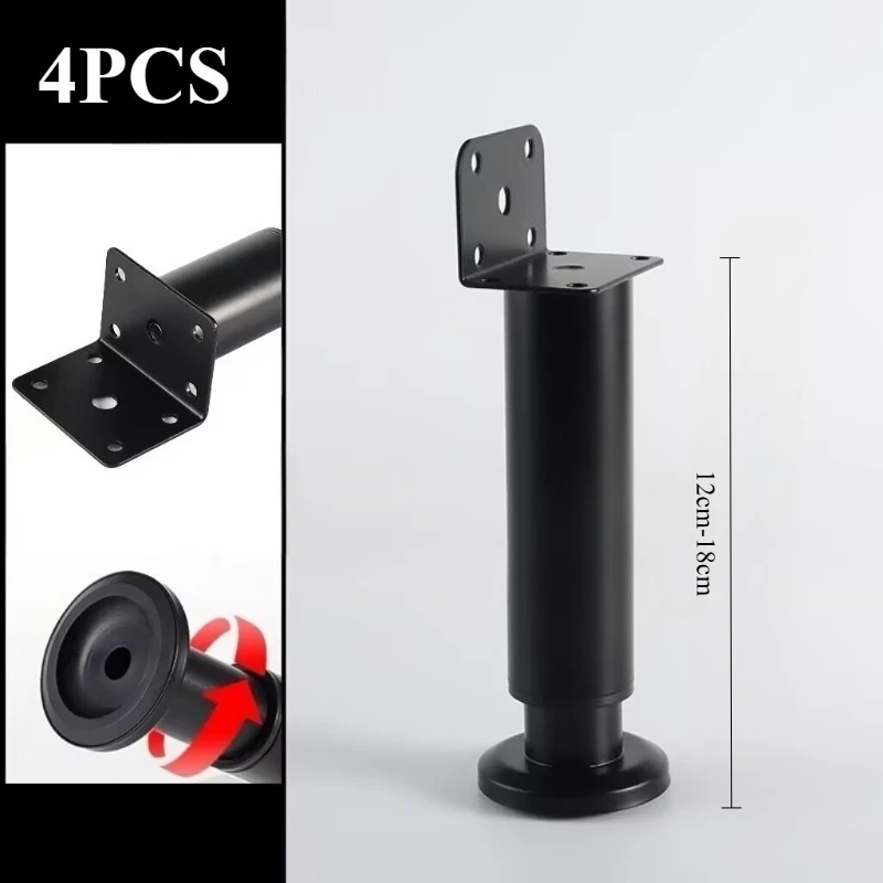 4pcs Furniture Legs Adjustable Furniture Feet Fit for dressing tables, beds, chairs, and coffee tables