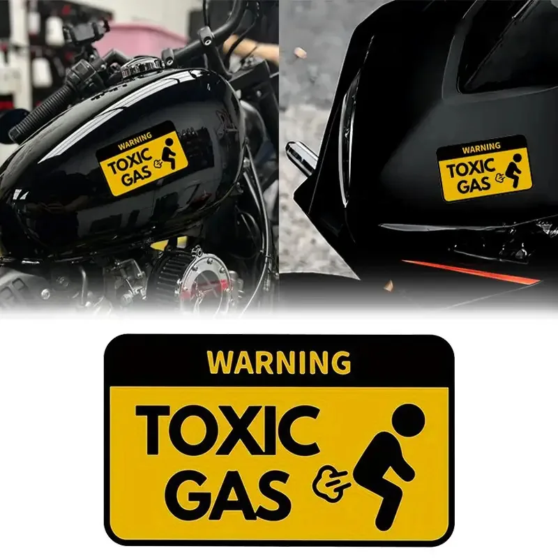 

Humorous stickers for fuel tanks, helmets, boxes, motorcycles and car windows to Motorcycle Hazardous Gas Stickers