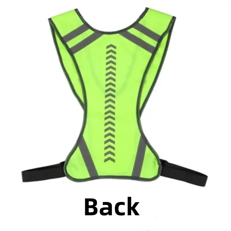 High Visibility Reflective Motorcycle Cycling Vest Night Running Safety Coat for Men Women Safety