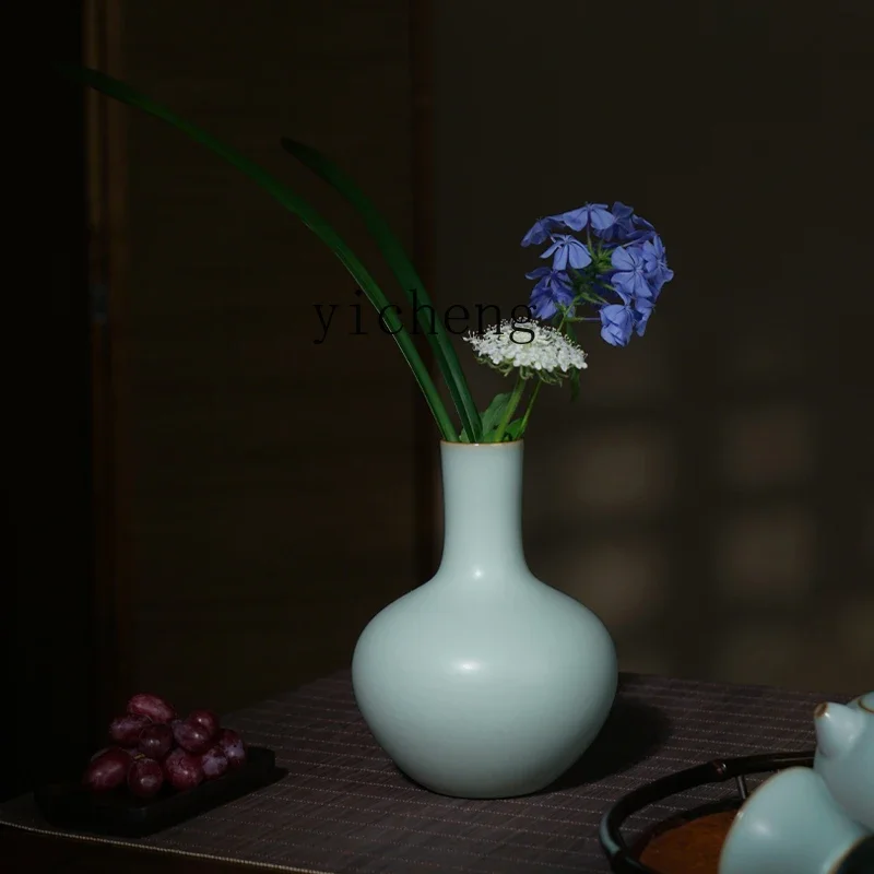 celestial ball bottle retro porcelain ceramic small vase tea table ornament living room