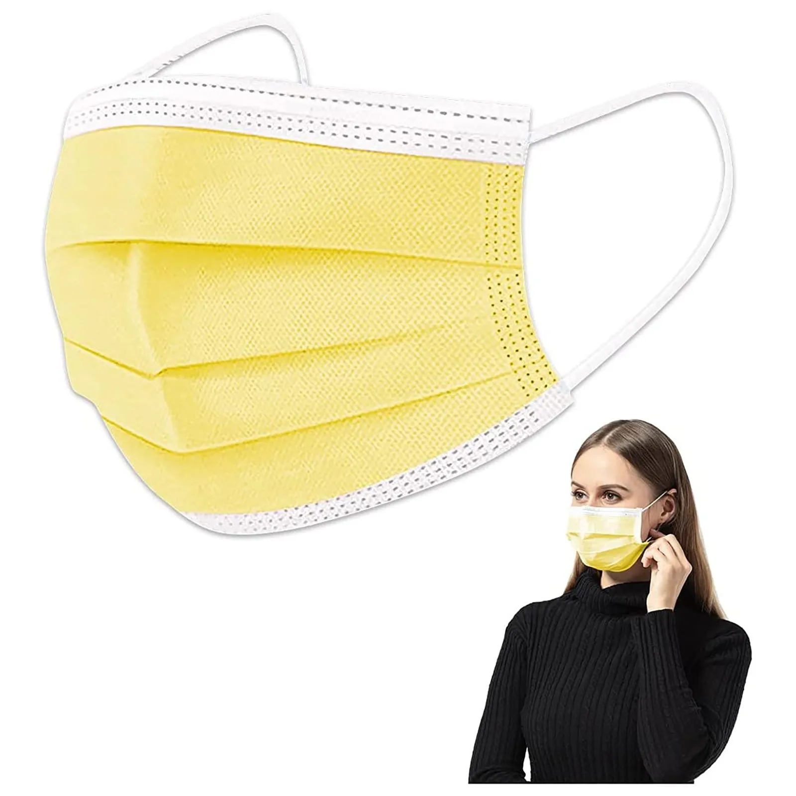 50 Pc Disposable  Safety  For Men And Women Adult  Comfortable Material Disposable Mask маски для лица MáScara DescartáVel