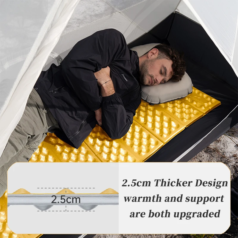Naturehike R 3.0 IXPE Egg Nest Mat High R Value Aluminum Film Moisture-proof Mat Hiking Camping Mat Folding Foam Sleeping Pad