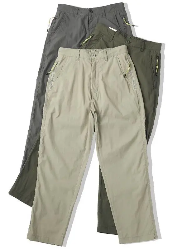 

Легкие летние мужские рабочие брюки Qui-Dry, свободные прямые брюки, уличные повседневные брюки, износостойкие функциональные свободные брюки