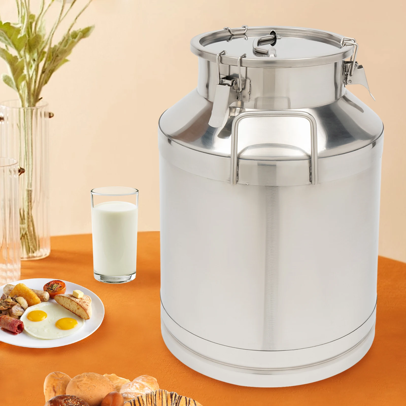 

Large 50L Food Grade Storage Container with Lid, 54cm Height , Leak-Proof Airtight Design, Multi-Purpose Bulk Grain Organizer