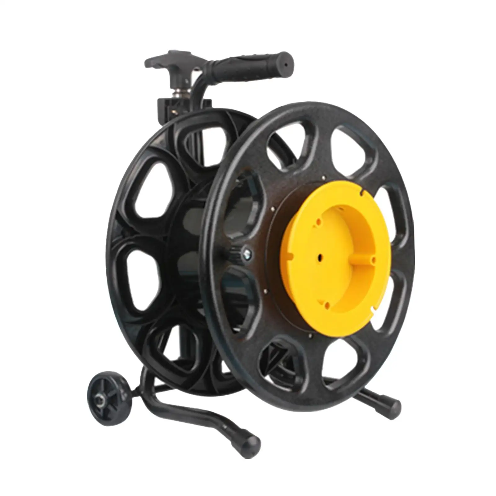 Mobile Cable Reel Durable Cable Holder Cord Storage Wheel Power Cord Reel for Lawnmower Cable Workshop Backyard Accessories Yard