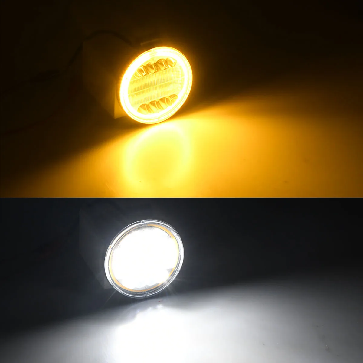 4-Inch 72W LED Round Spot Work Light Combo Flood Driving Amber Fog Lamp For Truck SUV 4WD 4x4 led bar offroad ATV Jeep Tractor