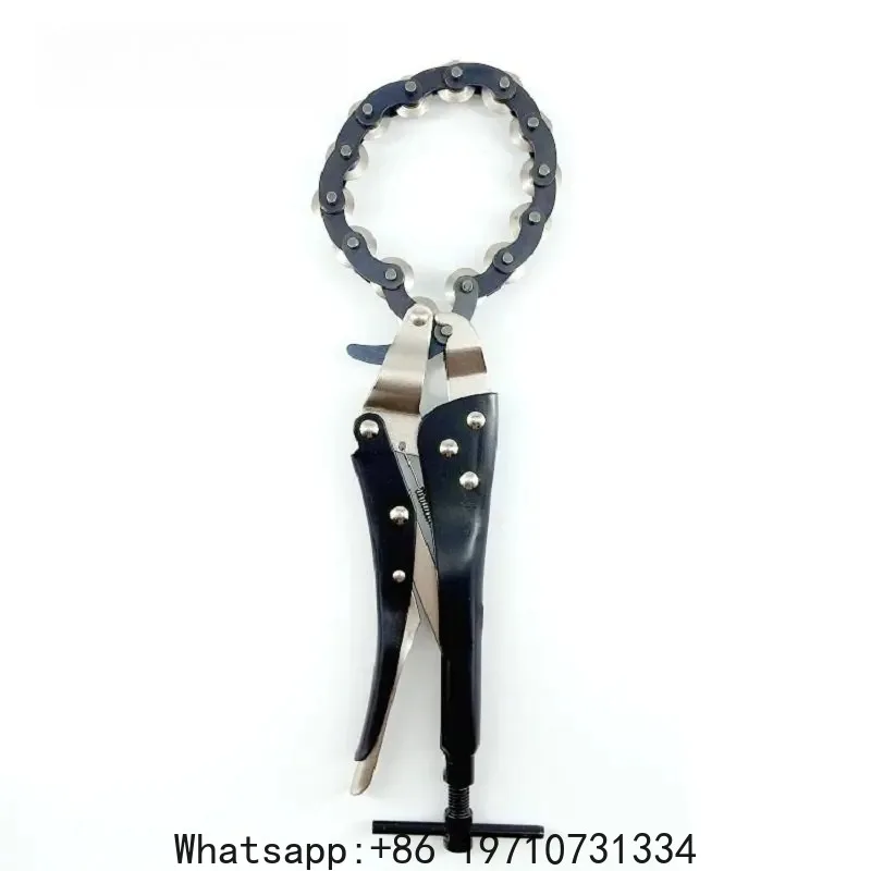 

0.6-3.3 Inch Rolling Blade Exhaust Pipe Cutter, Chain Tool for Tailpipe, PVC & Copper Pipe Cutting