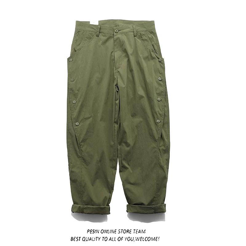 

Military Sle Patchwork Outdoor Casual Pants Loose Fit Multi-ket Workwear Summer Faion Trendy Youth Loose Leggings