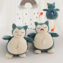 Cute Snorlax Tissue Case Box Desktop Pumping Tissue Storage Box Napkin Holder Paper Dispenser Home Toilet Car Tissue Case