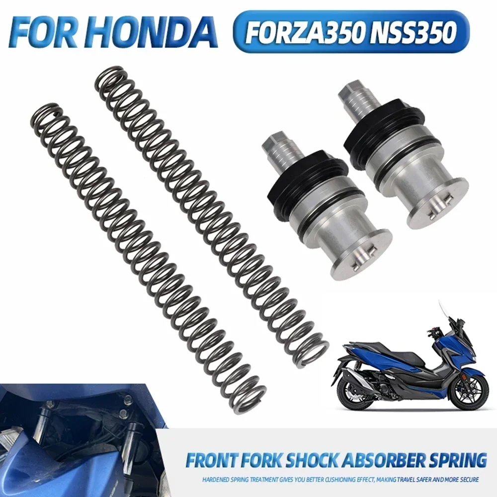 Motorcycle Front Fork Shock Absorber Spring Reinforcing Strengthen Springs Parts For HONDA Forza 350 Forza350 NSS350 Accessories