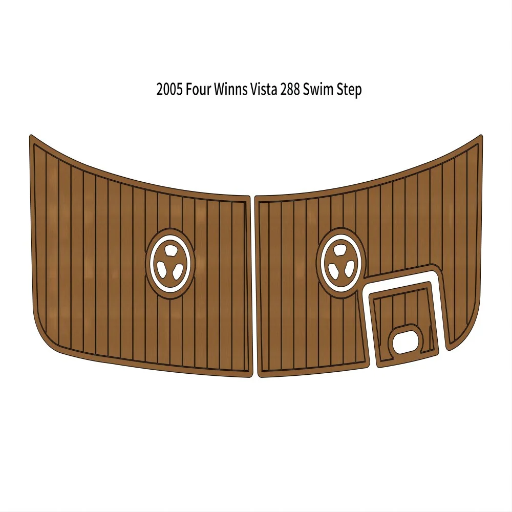 

2005 Four Winns Vista 288 Swim Platform Boat EVA Foam Teak Deck Floor Pad Mat SeaDek MarineMat Gatorstep Style Self Adhesive