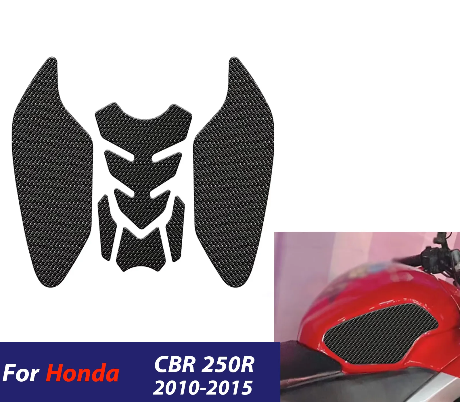 

Мотоциклетные противоскользящие наклейки на топливный бак, крышка бензобака, защитная накладка для масла для Honda CBR250 R CBR 250R 2010-2015, аксессуары