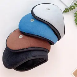 Autumn Winter Warm Earmuffs Men Women Fleece Ear Cover Fashion Solid Color Outdoor Sports Cycling Hiking Windproof Warm Earmuffs