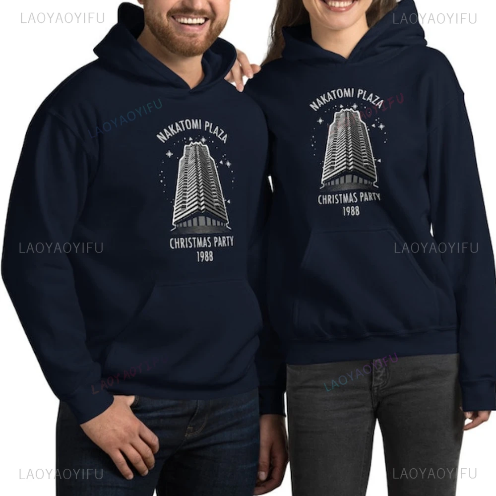 Nakatomi Plaza Christmas Party Hoodies 1988 Unisex Gift Casual Nakatomi Christmas Party Couples Fall/Winter Hoodie Sweatshirt