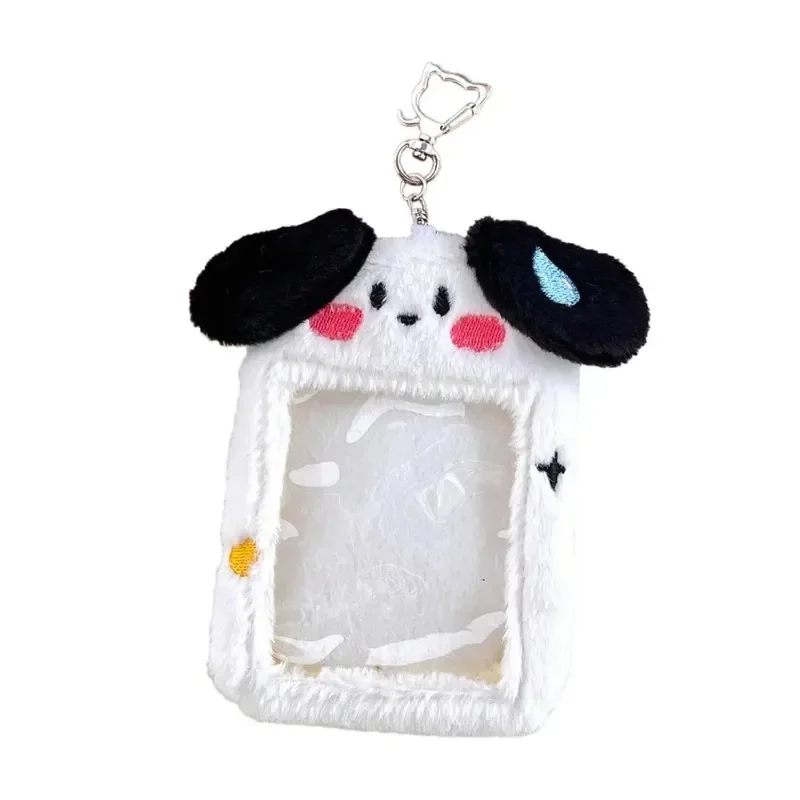 Imagem -05 - Kawaii Plush Titular do Cartão de Estudante Lovely Cartoon Animal Kpop Idol Photocard Titular Bolsa Escolar Chaveiro Pingente Material Escolar