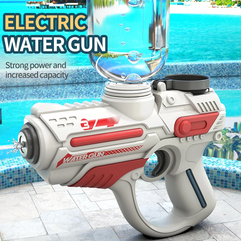 2023 Electric Automatic Water Gun Children High-pressure Outdoor Beach Large-capacity Swimming Pool Summer Toy for Children Boy