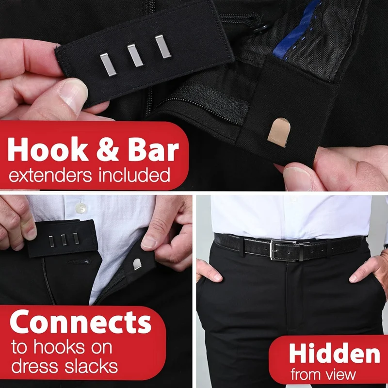 Extensor de botão para calças cintura, Jeans Extender, durável, vários estilos, homens e mulheres, 6 peças