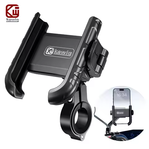 Motorcycle Bike Phone Mount Holder Bicycle Handlebar Stroller Scooter Cell Phone Mount Clip for iPhone Samsung Galaxy 5.4''-7.2'