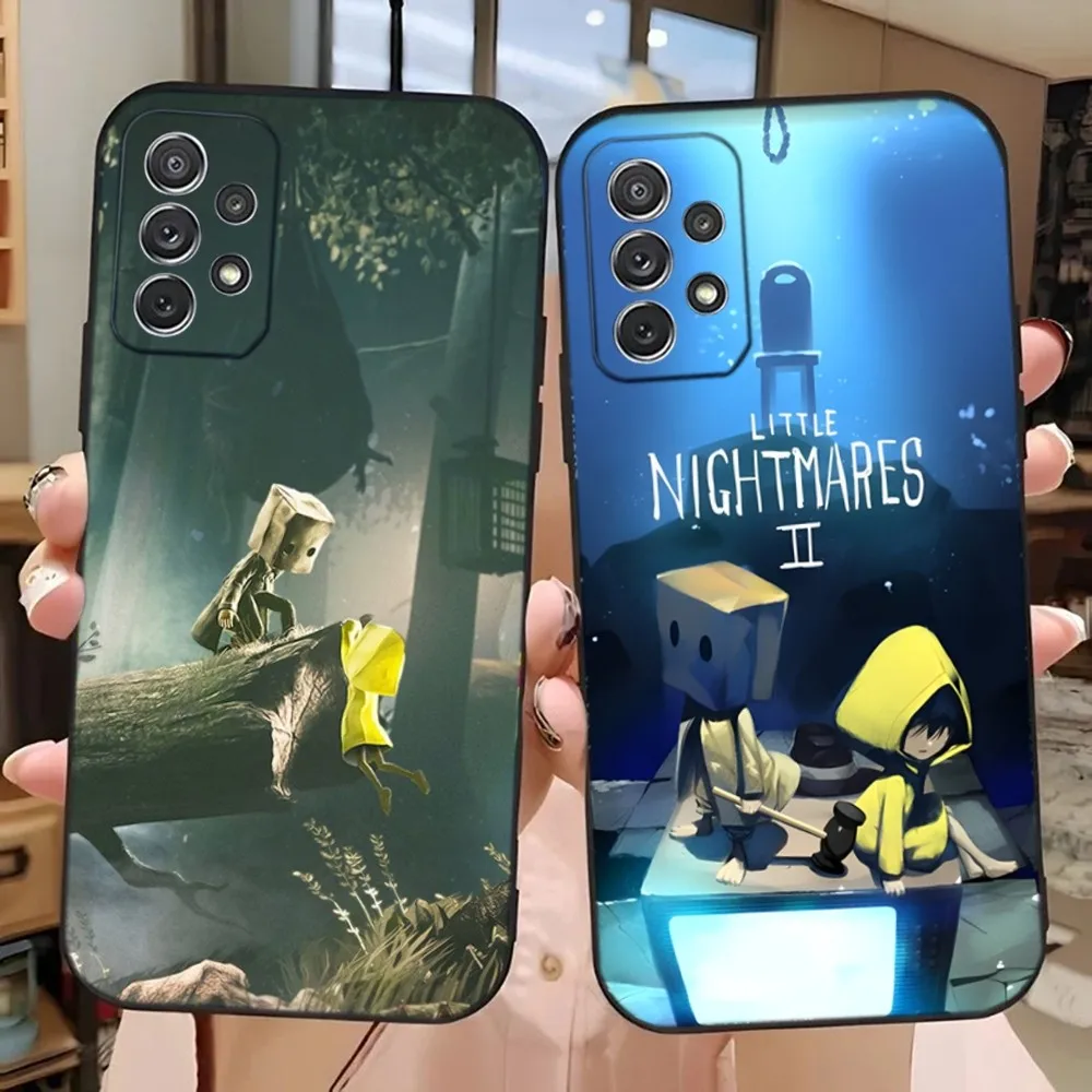 Game L-LittleS  N-Nightmares Phone Case For Samsung Galaxy A13,A21s,A22,A31,A32,A52,A53,A71,A80,A91 Soft Black Phone Cover