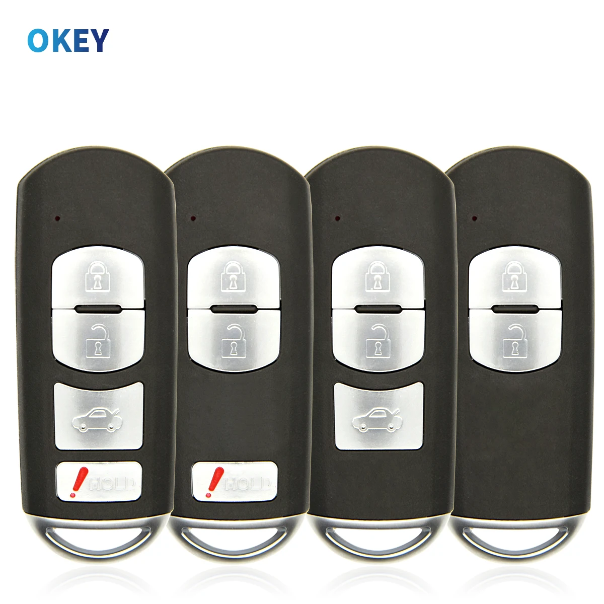 Okey Remote Car Key Shell Replacement For MAZDA CX-3 CX-5 Axela Atenza Smart Car Key No Brand 2/3/4 Buttons