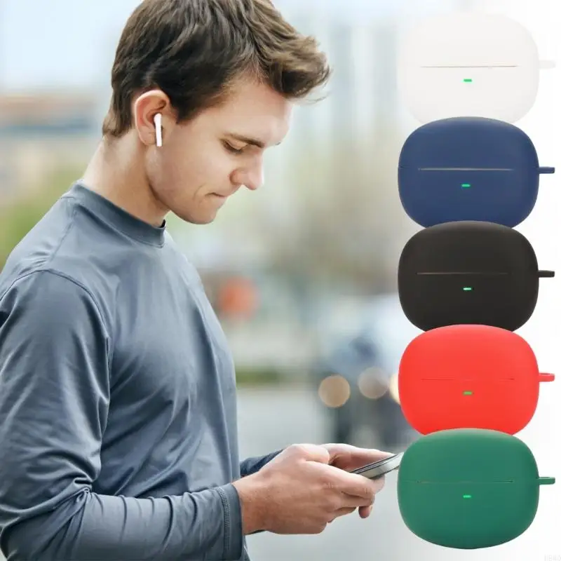 

Lightweight Earbud Cover Shockproof Case Sleeve Antiscratch Guard Washable Housing Shell Damage Prevention Skin for MC1 H8WD